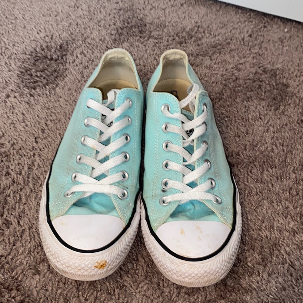 Teal Lowtop Converse